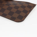 LOUIS VUITTON Damier Ebene Neverfull PM Pouch LV Auth BA10697-9