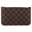 LOUIS VUITTON Damier Ebene Neverfull PM Pouch LV Auth BA10697-13