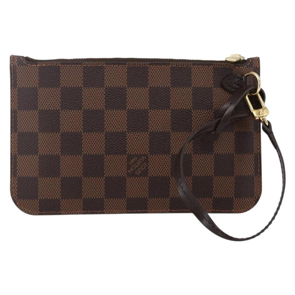 LOUIS VUITTON Damier Ebene Neverfull PM Etui LV Auth BA10697