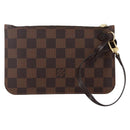 LOUIS VUITTON Damier Ebene Neverfull PM Pouch LV Auth BA10697-2