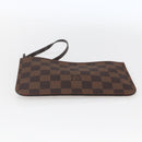 LOUIS VUITTON Damier Ebene Neverfull PM Pouch LV Auth BA10697-5