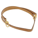 LOUIS VUITTON Shoulder Strap Leather 44.5"" Beige LV Auth BA10699-1
