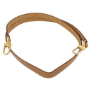 LOUIS VUITTON Shoulder Strap Leather 44.5"" Beige LV Auth BA10699-2