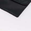 CHANEL Pouch Lamb Skin Black Gold CC Auth BA10701-15