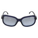 CHANEL Sunglasses plastic Blue CC Auth BA10702-2