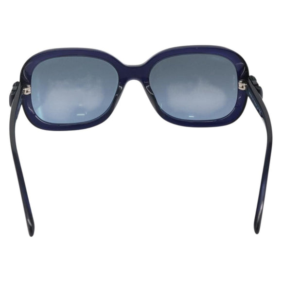 CHANEL Sunglasses plastic Blue CC Auth BA10702