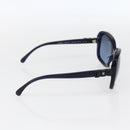 CHANEL Sunglasses plastic Blue CC Auth BA10702-4