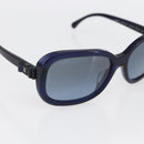 CHANEL Sunglasses plastic Blue CC Auth BA10702-6