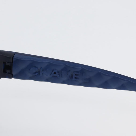 CHANEL Sunglasses plastic Blue CC Auth BA10703