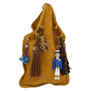 Miu Miu With Tricks Hand Bag Suede Yellow Gold Auth BA10723SM-1