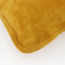 Miu Miu With Tricks Hand Bag Suede Yellow Gold Auth BA10723SM-16