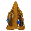 Miu Miu With Tricks Hand Bag Suede Yellow Gold Auth BA10723SM-13