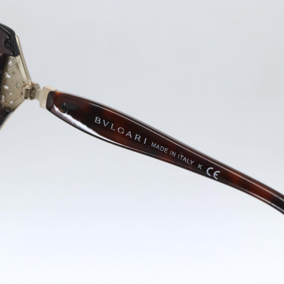 BVLGARI Sunglasses plastic Brown Auth BA10724