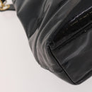 CHANEL Chain Shoulder Bag Patent leather Black Gold CC Auth BA10725-16