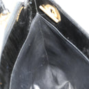 CHANEL Chain Shoulder Bag Patent leather Black Gold CC Auth BA10725-18