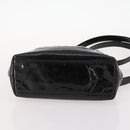 CHANEL Chain Shoulder Bag Patent leather Black Gold CC Auth BA10725-5