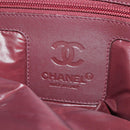 CHANEL Hand Bag Nylon Black Silver CC Auth BA10726-19