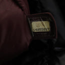 CHANEL Hand Bag Nylon Black Silver CC Auth BA10726-11