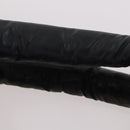CHANEL Hand Bag Nylon Black Silver CC Auth BA10726-8