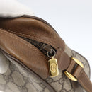 GUCCI GG Supreme Web Sherry Line Bag PVC Beige Gold 56 02 087 Auth BA10727-9