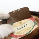 GUCCI GG Supreme Web Sherry Line Bag PVC Beige Gold 56 02 087 Auth BA10727-12