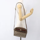 GUCCI GG Supreme Web Sherry Line Bag PVC Beige Gold 56 02 087 Auth BA10727-22