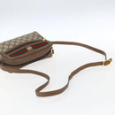 GUCCI GG Supreme Web Sherry Line Bag PVC Beige Gold 56 02 087 Auth BA10727-7