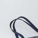 Jimmy Choo Tote Bag Leather Blue Silver Auth BA10728-8