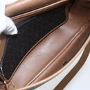 Christian Dior Honeycomb Canvas Schoudertas PVC Zwart Goud Auth BA10729-12