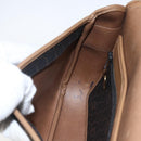 Christian Dior Honeycomb Canvas Schoudertas PVC Zwart Goud Auth BA10729-20