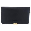 Christian Dior Honeycomb Canvas Chain Shoulder Bag PVC Navy Gold Auth BA10730-13