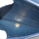 Christian Dior Honeycomb Canvas Chain Shoulder Bag PVC Navy Gold Auth BA10730-12
