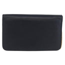 Christian Dior Honeycomb Canvas Chain Shoulder Bag PVC Navy Gold Auth BA10730-2