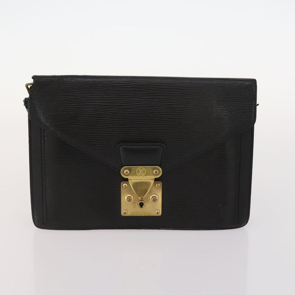 LOUIS VUITTON Monogram Mini Epi Shoulder Bag 2 Set Blue Black LV Auth BA10733