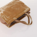PRADA Shoulder Bag Nylon Velour 3 Set Brown Beige Green Auth BA10734-12