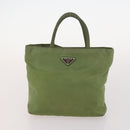 PRADA Shoulder Bag Nylon Velour 3 Set Brown Beige Green Auth BA10734-16