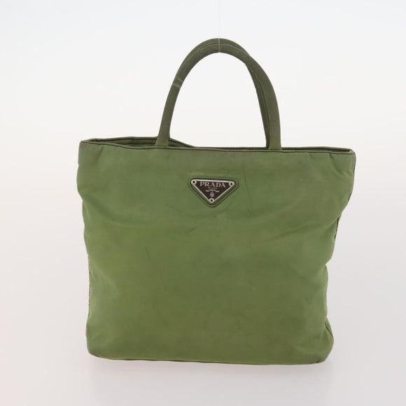 PRADA Shoulder Bag Nylon Velour 3 Set Brown Beige Green Auth BA10734