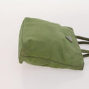 PRADA Shoulder Bag Nylon Velour 3 Set Brown Beige Green Auth BA10734-18