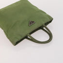 PRADA Shoulder Bag Nylon Velour 3 Set Brown Beige Green Auth BA10734-19