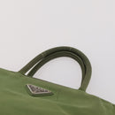 PRADA Shoulder Bag Nylon Velour 3 Set Brown Beige Green Auth BA10734-20