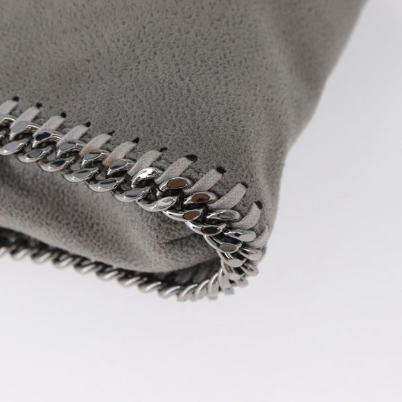 Stella MacCartney Chain Falabella Tiny Bag polyester 2way Gray Auth BA10736