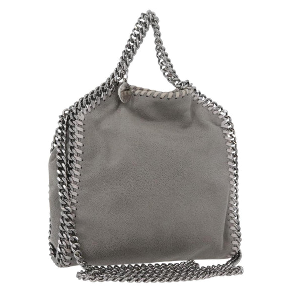 Stella MacCartney Chain Falabella Tiny Bag polyester 2way Gray Auth BA10736