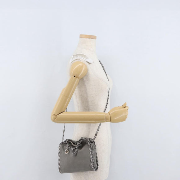 Stella MacCartney Chain Falabella Tiny Bag polyester 2way Gray Auth BA10736