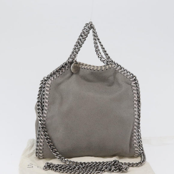Stella MacCartney Chain Falabella Tiny Bag polyester 2way Gray Auth BA10736