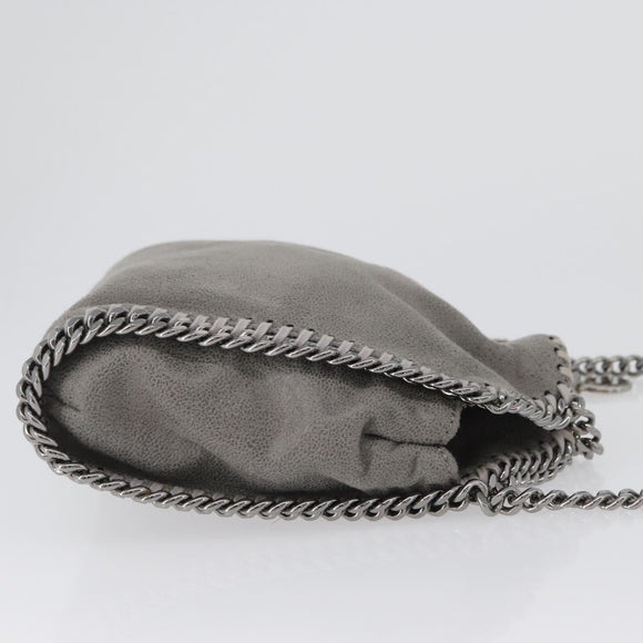 Stella MacCartney Chain Falabella Tiny Bag polyester 2way Gray Auth BA10736