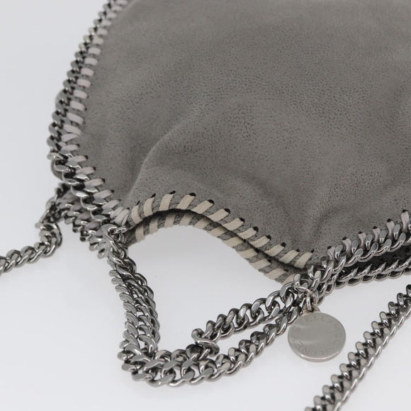 Stella MacCartney Chain Falabella Tiny Bag polyester 2way Gray Auth BA10736