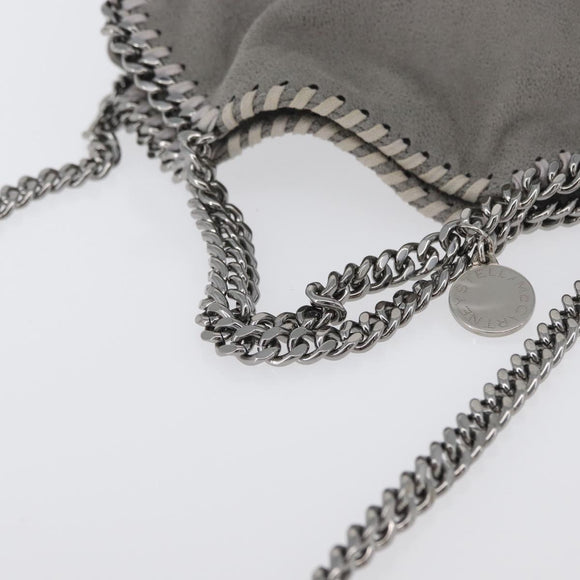 Stella MacCartney Chain Falabella Tiny Bag polyester 2way Gray Auth BA10736
