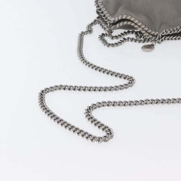 Stella MacCartney Chain Falabella Tiny Bag polyester 2way Gray Auth BA10736