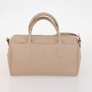 Salvatore Ferragamo Shoulder Bag Leather 2 Set Pink Beige Auth BA10738-10