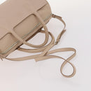 Salvatore Ferragamo Shoulder Bag Leather 2 Set Pink Beige Auth BA10738-13
